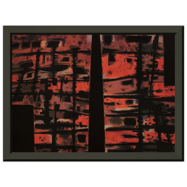 Alfred Manessier  La Sixieme Heure  1958 Premium Metal Framed Art Print / Poster