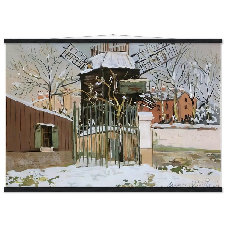 Maurice Utrillo MOULIN DE LA GALETTE 2 Museum Matte Poster Hanger