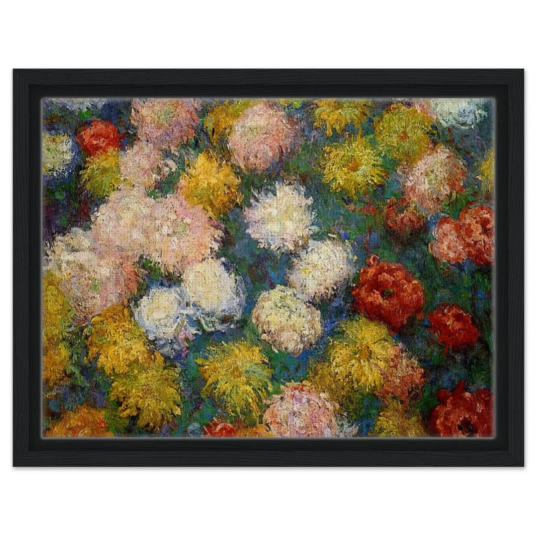 claude monet  Chrysanthemums N1 Framed Canvas