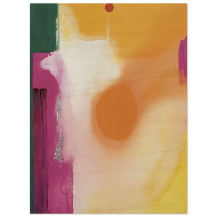 Helen Frankenthaler  Bullseye  1989 Wood Print