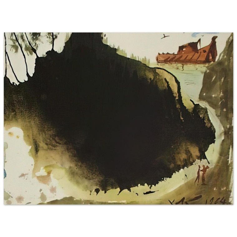 Salvador Dali  AQUAE DILUVII SUPER TERRAM GENESIS 6 17 1967 Aluminum Print