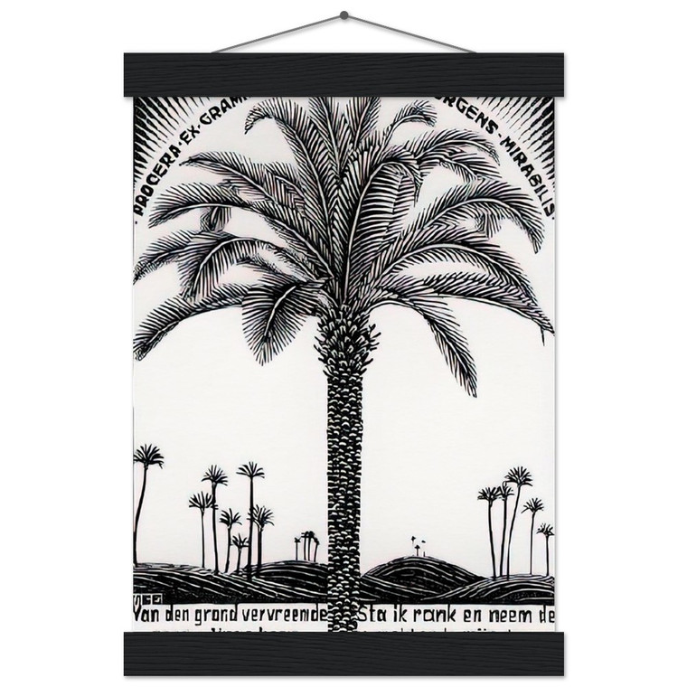 MC Escher  PALM TREE 1 Museum-Quality Matte Paper Poster with Hanger