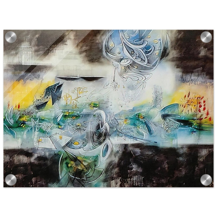 Roberto Matta  ABRIR EL CUBO Y ENCONTRAR LA VIDA Acrylic Print