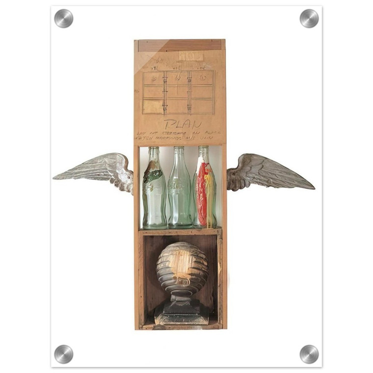 Robert Rauschenberg  COCA COLA PLAN 1958 Acrylic Print