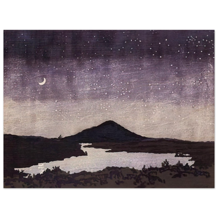 Neil Welliver  Night Scene  1982 Wood Print