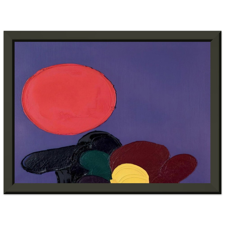 Luis Feito  UNTITLED 1971 N2 Premium Metal Framed Art Print / Poster