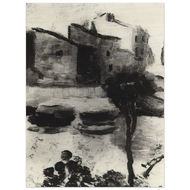 Salvador Dali  LLANE BEACH CADAQUES Wood Print