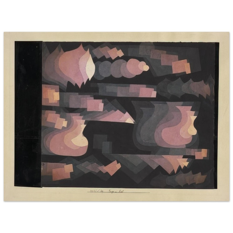 Paul Klee  ADD IN RED 1921 Aluminum Print