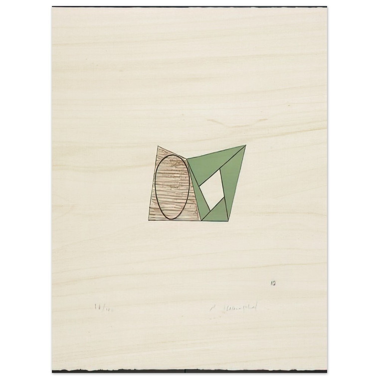 Robert Mangold  PAGES 10 1989 Wood Print