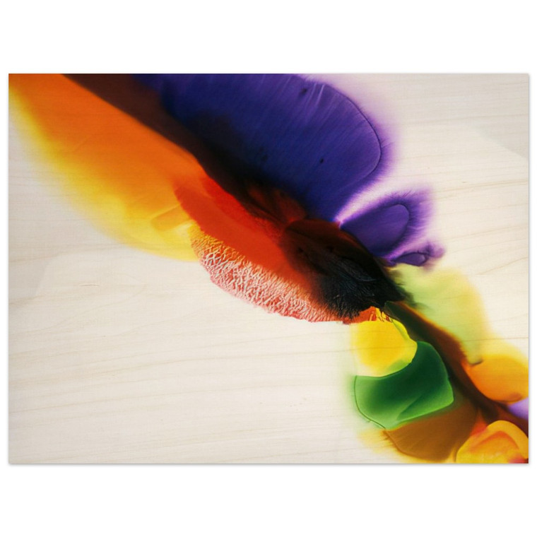 Paul Jenkins  Phenomena Tibetan Flange  1973 Wood Print