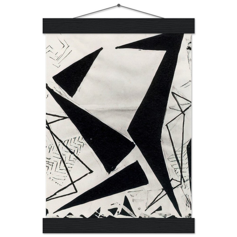 Frantisek Kupka Study Black White Museum-Quality Matte Paper Poster with Hanger