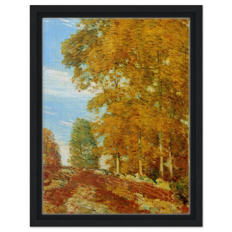 Childe Hassam  Autumn Hilltop New England Framed Canvas