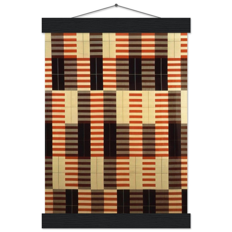 Anni Albers  BLACK WHITE RED 1964 Museum-Quality Matte Paper Poster with Hanger