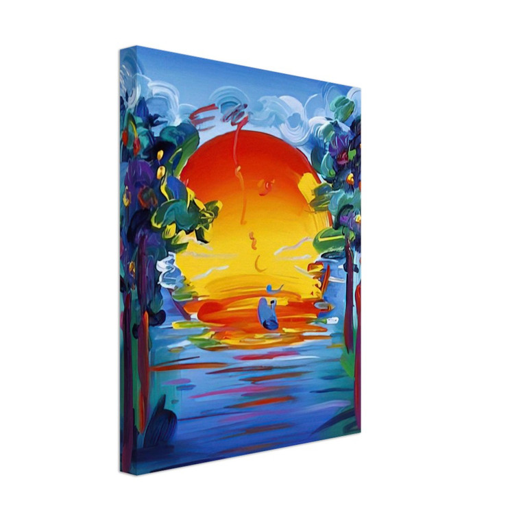 Peter Max  BETTER WORLD 1993 Canvas