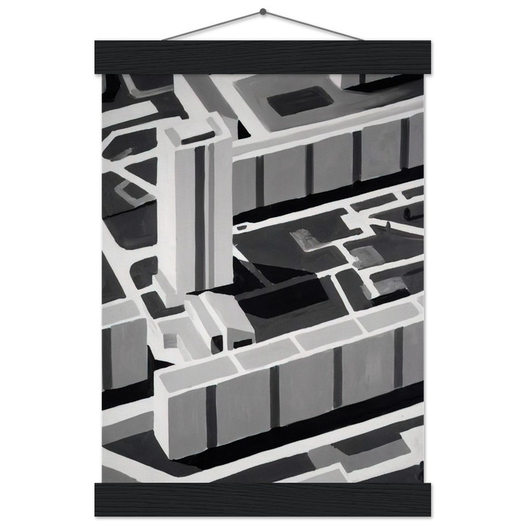 Gerhard Richter  TOWNSCAPE SL 1969 Museum-Quality Matte Paper Poster with Hanger