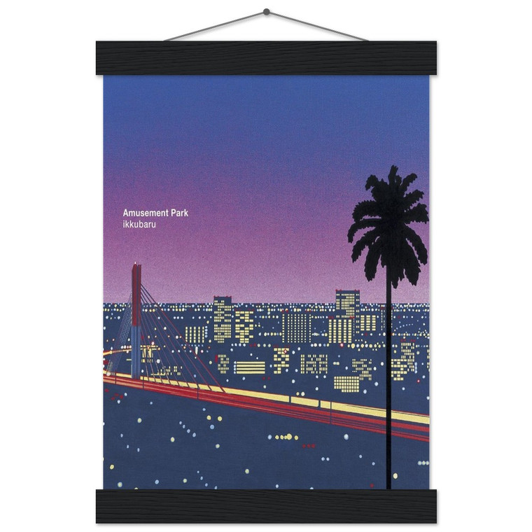 Hiroshi Nagai Ikkubaru Amusement City Matte Paper Poster with Hanger