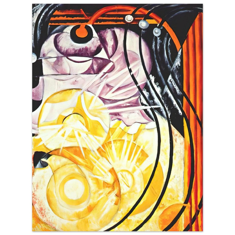 Natalia Goncharova  Electric lamp  1913 Aluminum Print