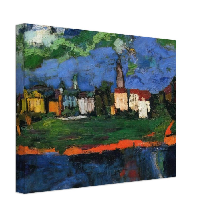 OSKAR KOKOSCHKA  THE ELBE NEAR DRESDEN Canvas