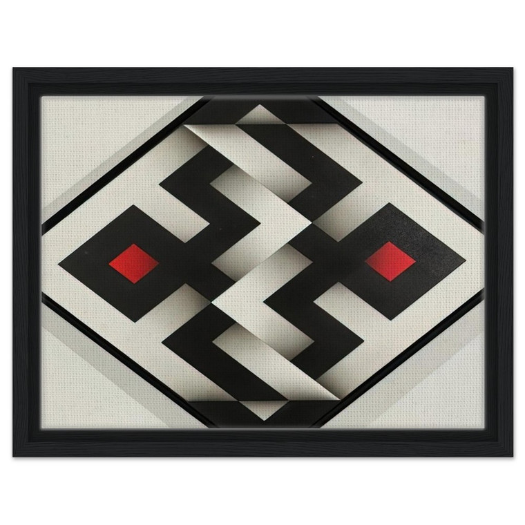 Omar Rayo  Ibawabi  1975 Framed Canvas