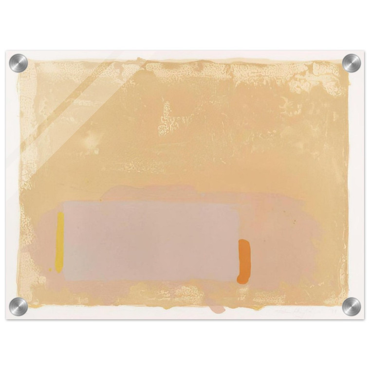 John Hoyland  BrownBeigePink  1971 Acrylic Print