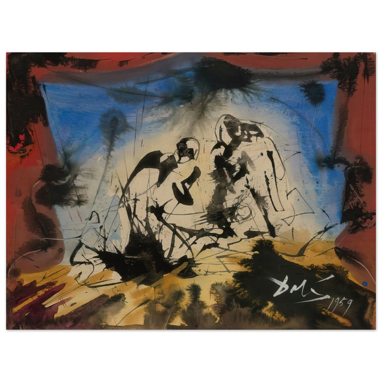 Salvador Dali  NATIVITY 1959 Wood Print
