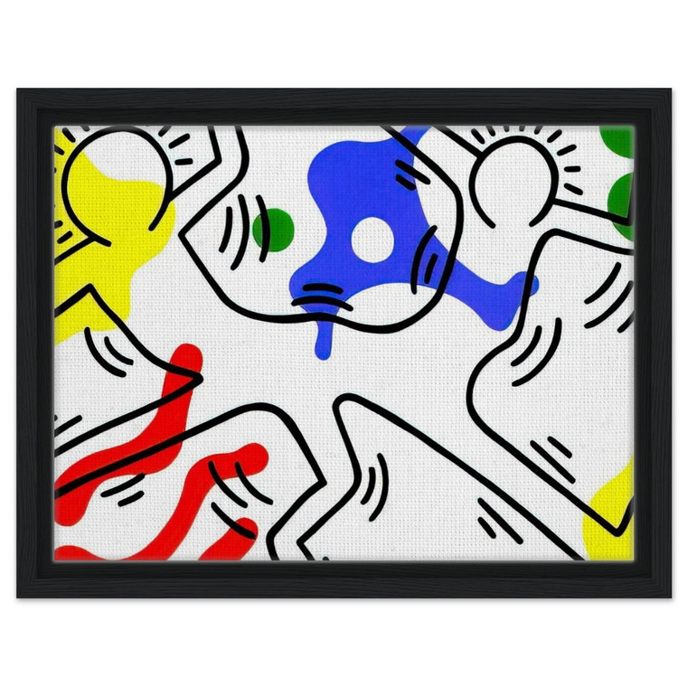 Keith Haring  UNTITLED 1986 N4 Framed Canvas