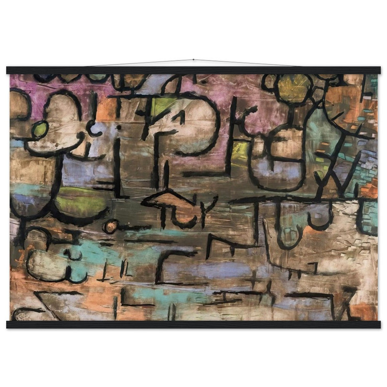 Paul Klee  AFTER THE FLOODS 1936 Museum-Quality Matte Paper Poster with Hanger