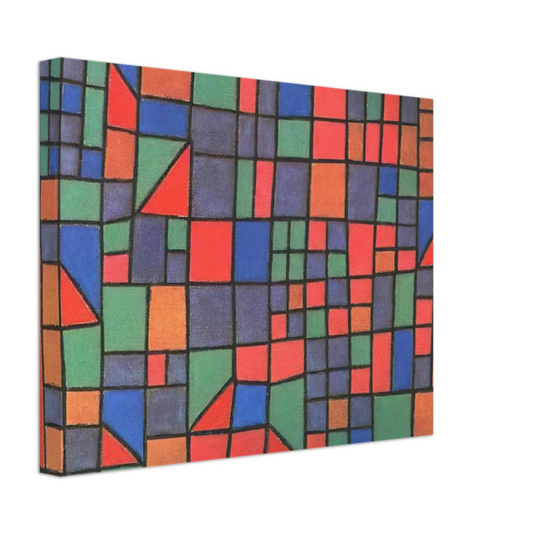 Paul Klee  GLASS FACADE 1940 Canvas
