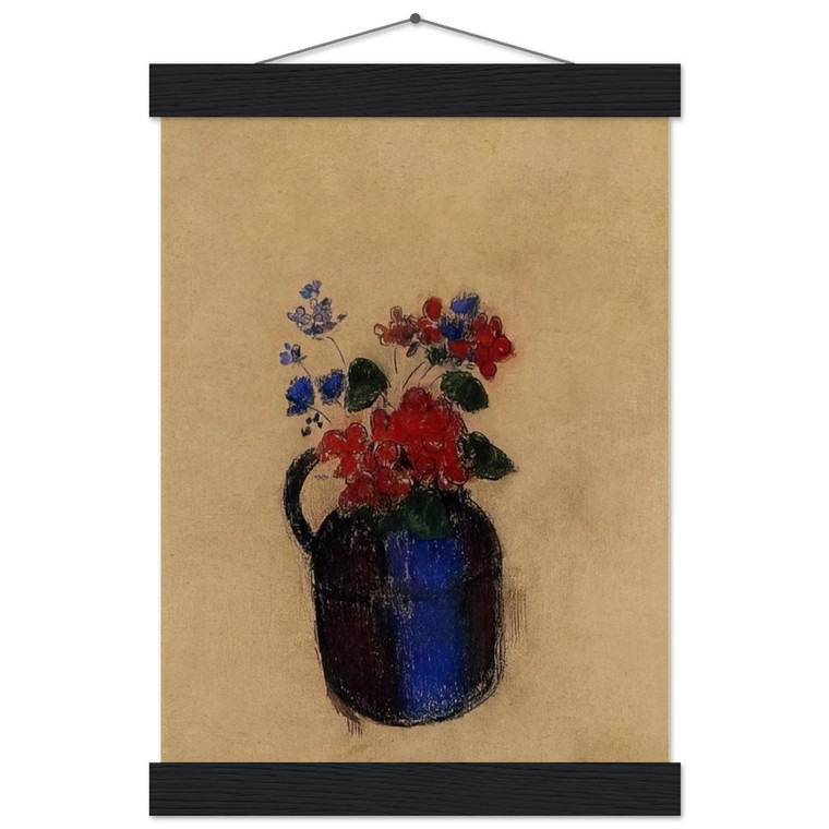 Odilon Redon SMALL BOUQUET IN A PITCHER Matte Paper Poster and Hanger