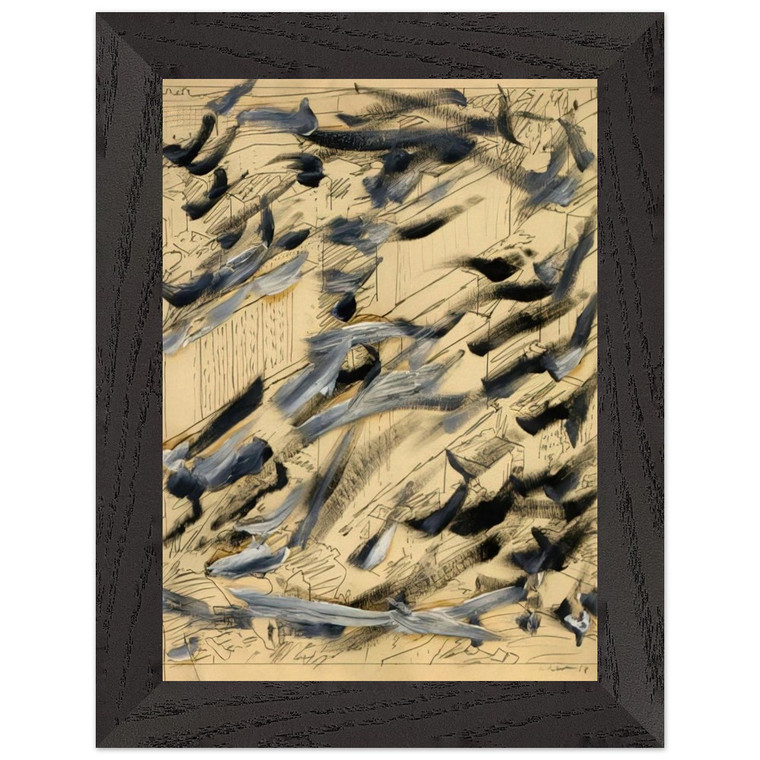 Gerhard Richter  TOWNSCAPE 1968 6 Premium Wooden Framed Art Print / Poster