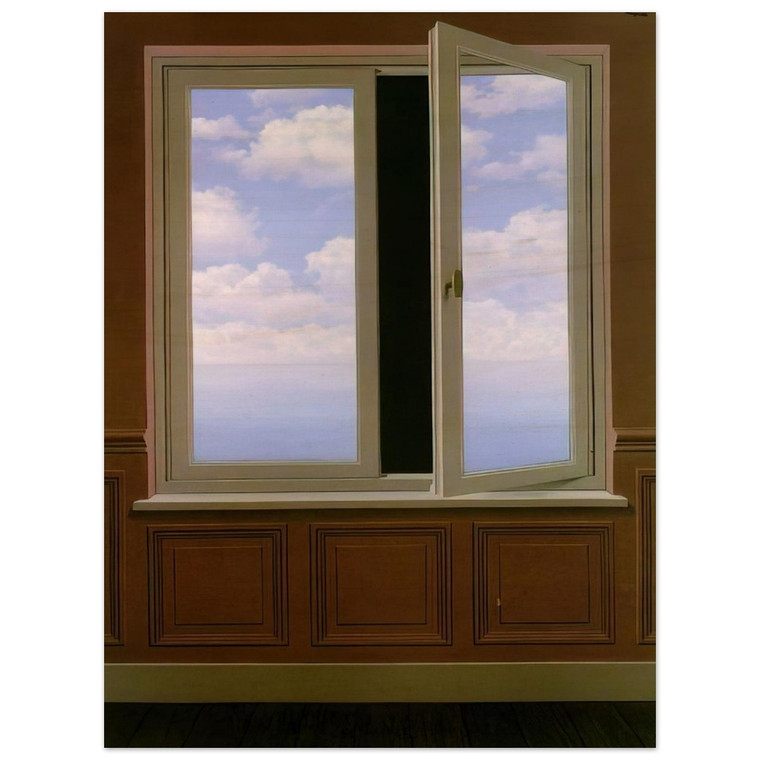 Rene Magritte  THE LOOKING GLASS 1963 Wood Print