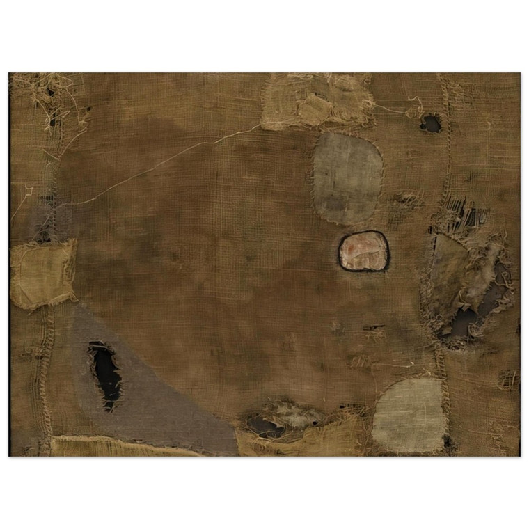 Alberto Burri  Sackcloth  1953 Wood Print
