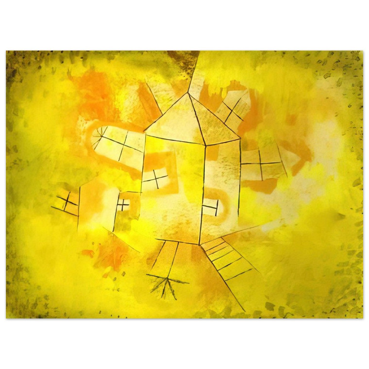 Paul Klee  REVOLVING HOUSE 1921 Aluminum Print