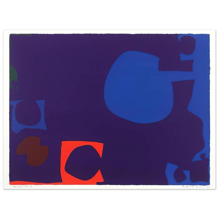 Patrick Heron Blue Violet Orange Brown Green 1970 Aluminum Print