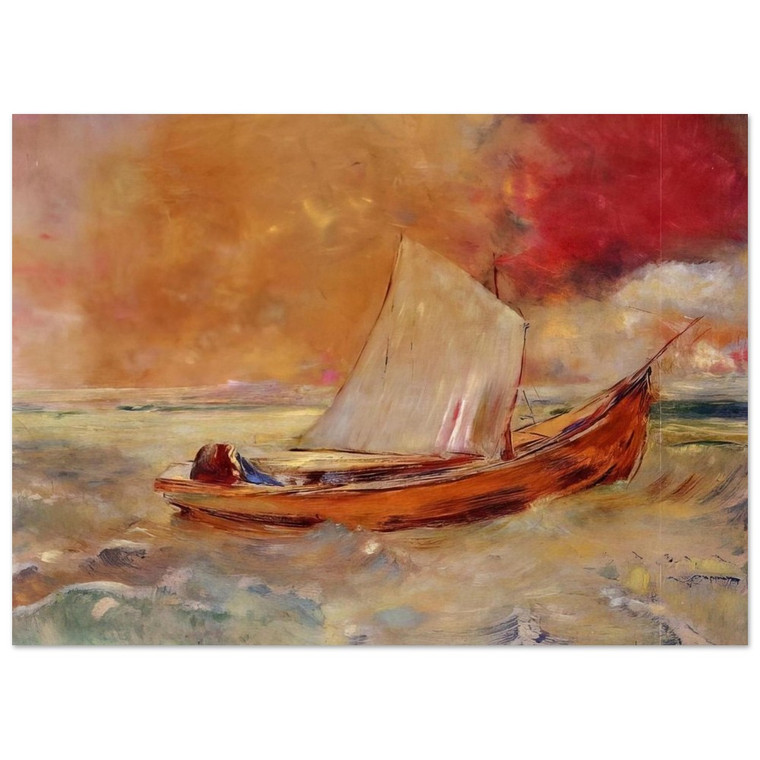 Odilon Redon  YELLOW BOAT Fine Art Poster / Art Print