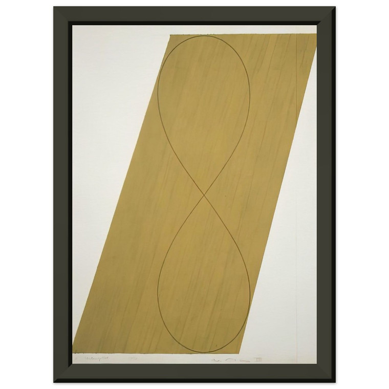 Robert Mangold STUDY ATTIC SERIES VIII Premium Metal Framed Art Print / Poster