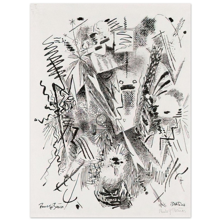 Rudolf Bauer  BANTAMA 1921 Aluminum Print