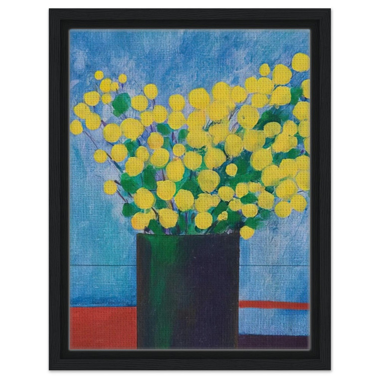 Aldemir Martins  Vase With Flowers  1968 Framed Canvas