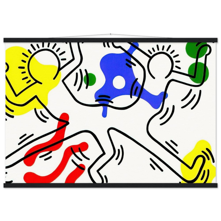 Keith Haring  UNTITLED 1986 N3 Museum-Quality Matte Paper Poster with Hanger
