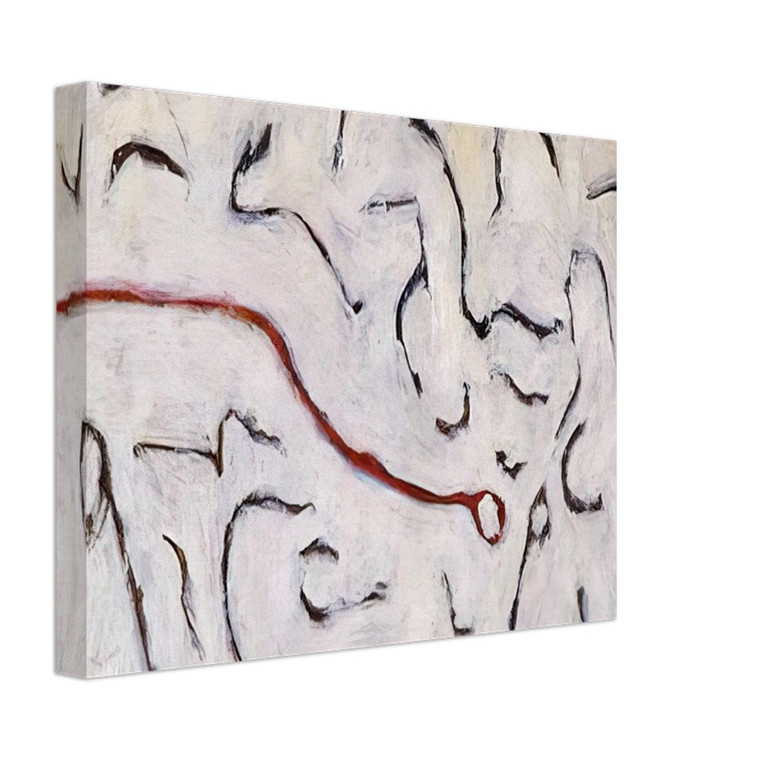 Gene Davis  Red Line  1952 Canvas