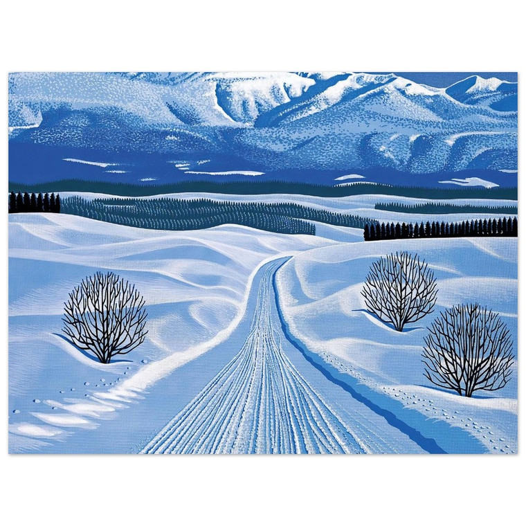 Hiroshi Nagai  Winter Roads Aluminum Print