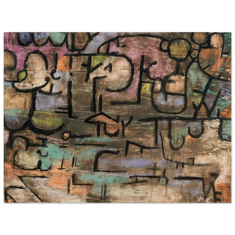 Paul Klee  AFTER THE FLOODS 1936 Wood Print