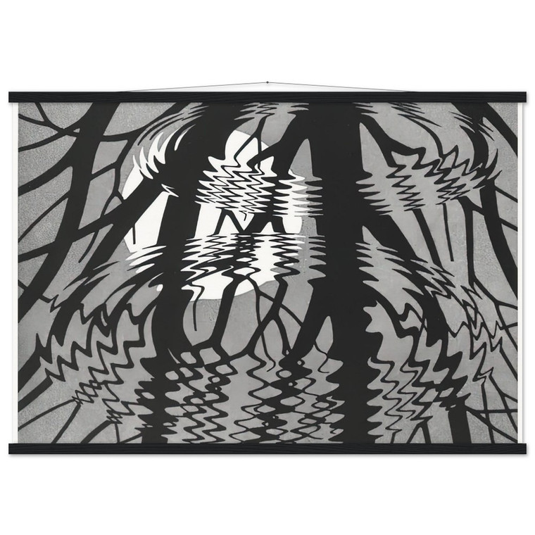 MC Escher  RIPPLED SURFACE Museum-Quality Matte Paper Poster with Hanger