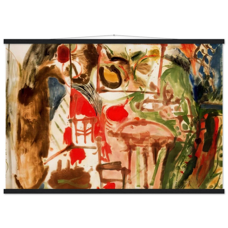 Helen Frankenthaler Interior 1957 Museum-Quality Matte Poster with Hanger