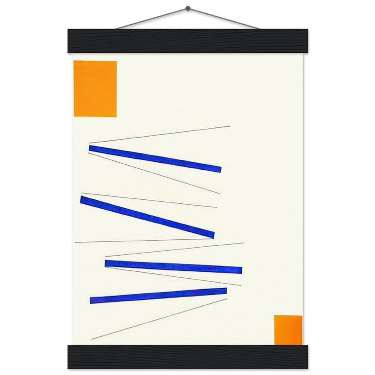 Lygia Pape Relief in Orange and Blue 1956 Matte Paper Poster with Hanger