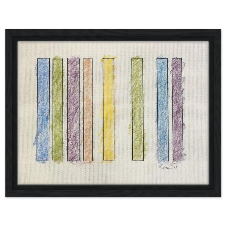 Gene Davis  Untitled  1978 N5 Framed Canvas