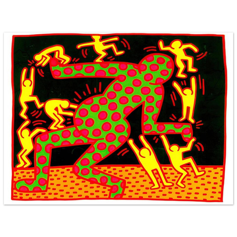 Keith Haring  UNTITLED 1983 2 N1 Aluminum Print