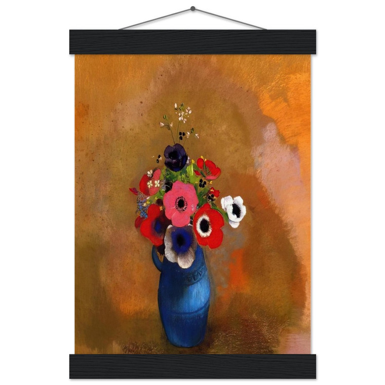 Odilon Redon  BOUQUET OF ANEMONES Museum-Quality Matte Paper Poster with Hanger