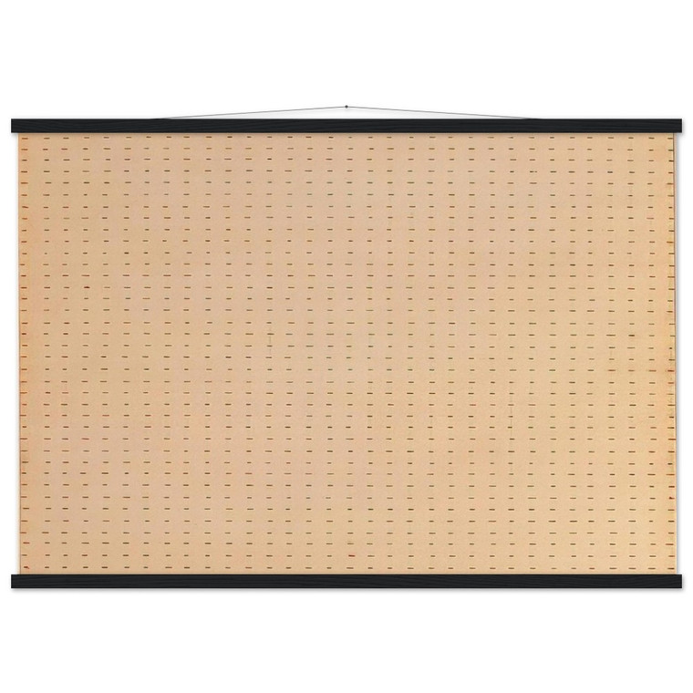 Agnes Martin Untitled White Flower Matte Poster with Hanger