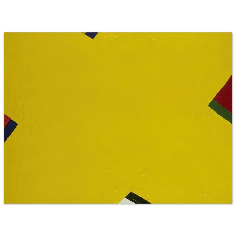 Al Held  Yellow Aluminum Print